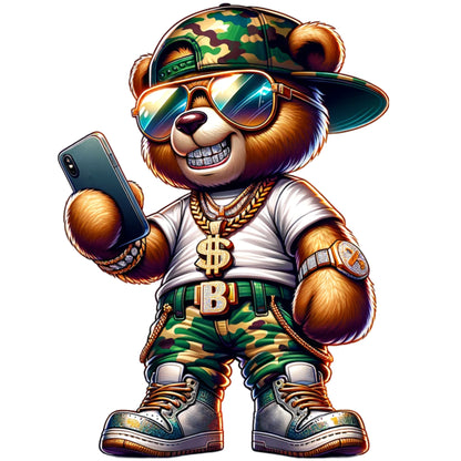 Graffiti Camo Teddy Bear